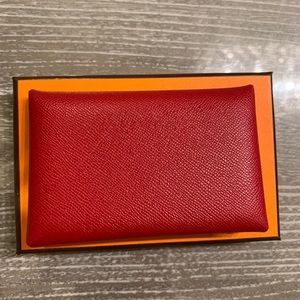 Hermes Calvi Card Holder